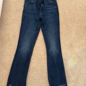 Mother the insider crop step fray Good for you color